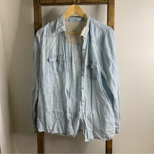 Maurices Chambray Button Down Blouse